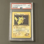Pokemon TCG: Lt. Surge's Pikachu 081/132 Gym Heroes 1st Edition PSA 9