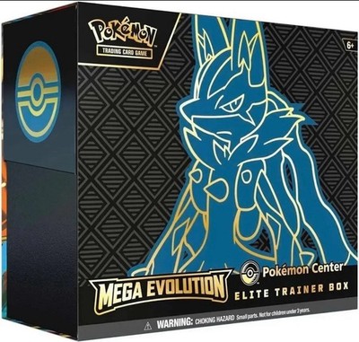 Pokémon TCG Mega Evolution Pokemon Center ETBs Lucario