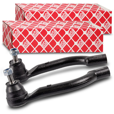 2x FEBI BILSTEIN Spurstangenkopf VORNE NISSAN QASHQAI X-TRAIL RENAULT KOLEOS