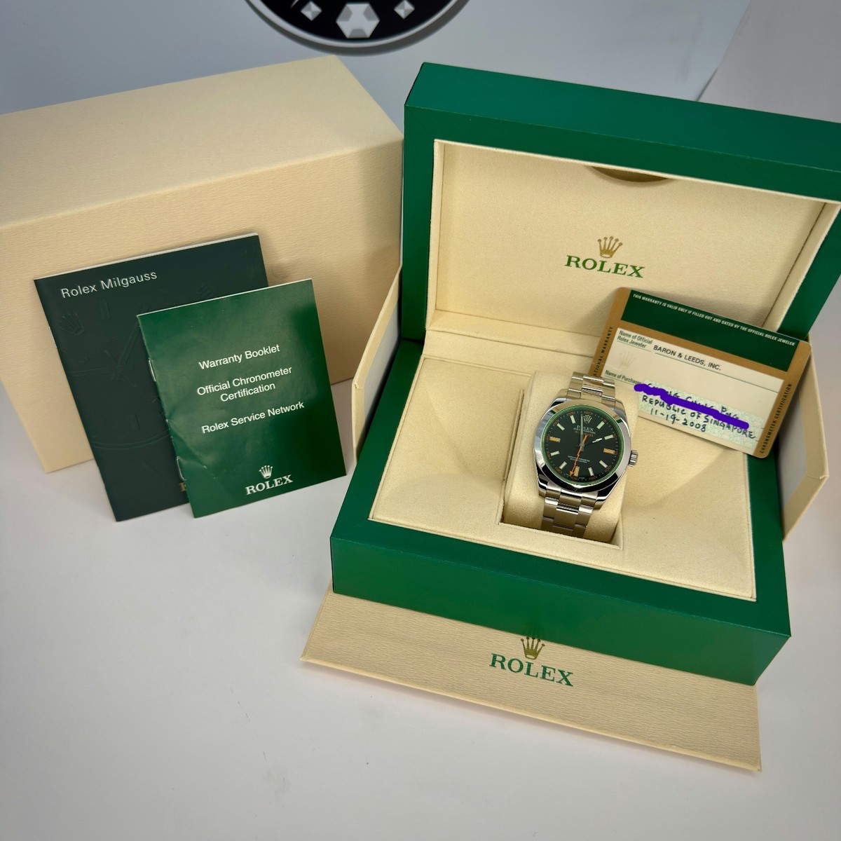 Rolex Milgauss Ref. 116400V – Black Dial – Excellent Condition