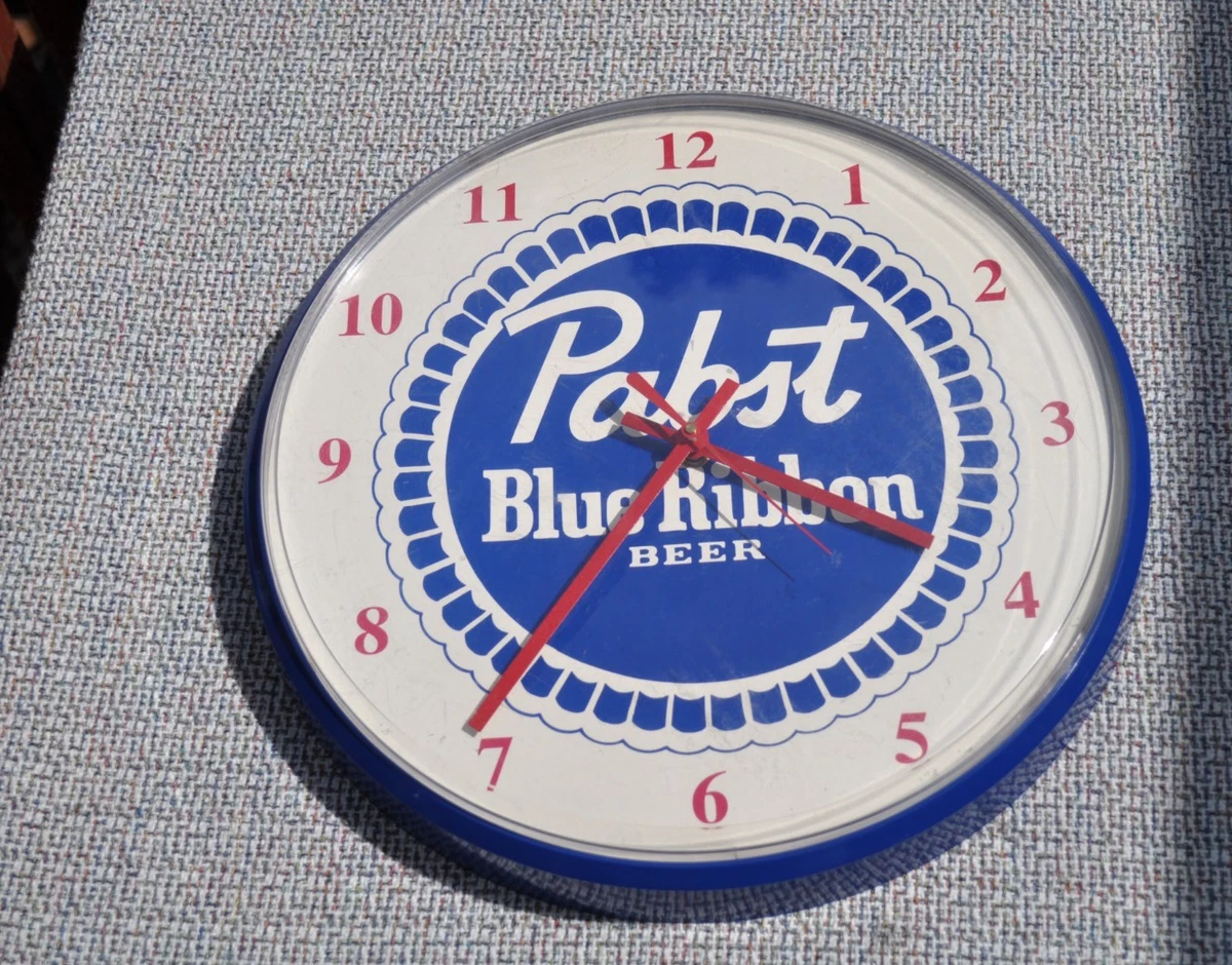 パブスト・ブルーリボン 木製掛時計／ビンテージバーサイン クロック　作動確認済 Pabst Clock for sale | eBay