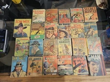 Huge Lot Of 23 Big Little Books Dick Tracy Lone Ranger Captain Midnight Tom Mix