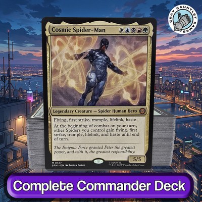 Cosmic Spider-Man COMMANDER DECK 5-Color Spider Verse Legends MTG Custom EDH | eBay Cosmic Spider-Man COMMANDER DECK 5-Color Spider Verse Legends MTG Custom EDH | eBay