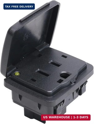 DICMIC Center Console Power Outlet Socket Plug Compatible with 2015-2016 Ford F-