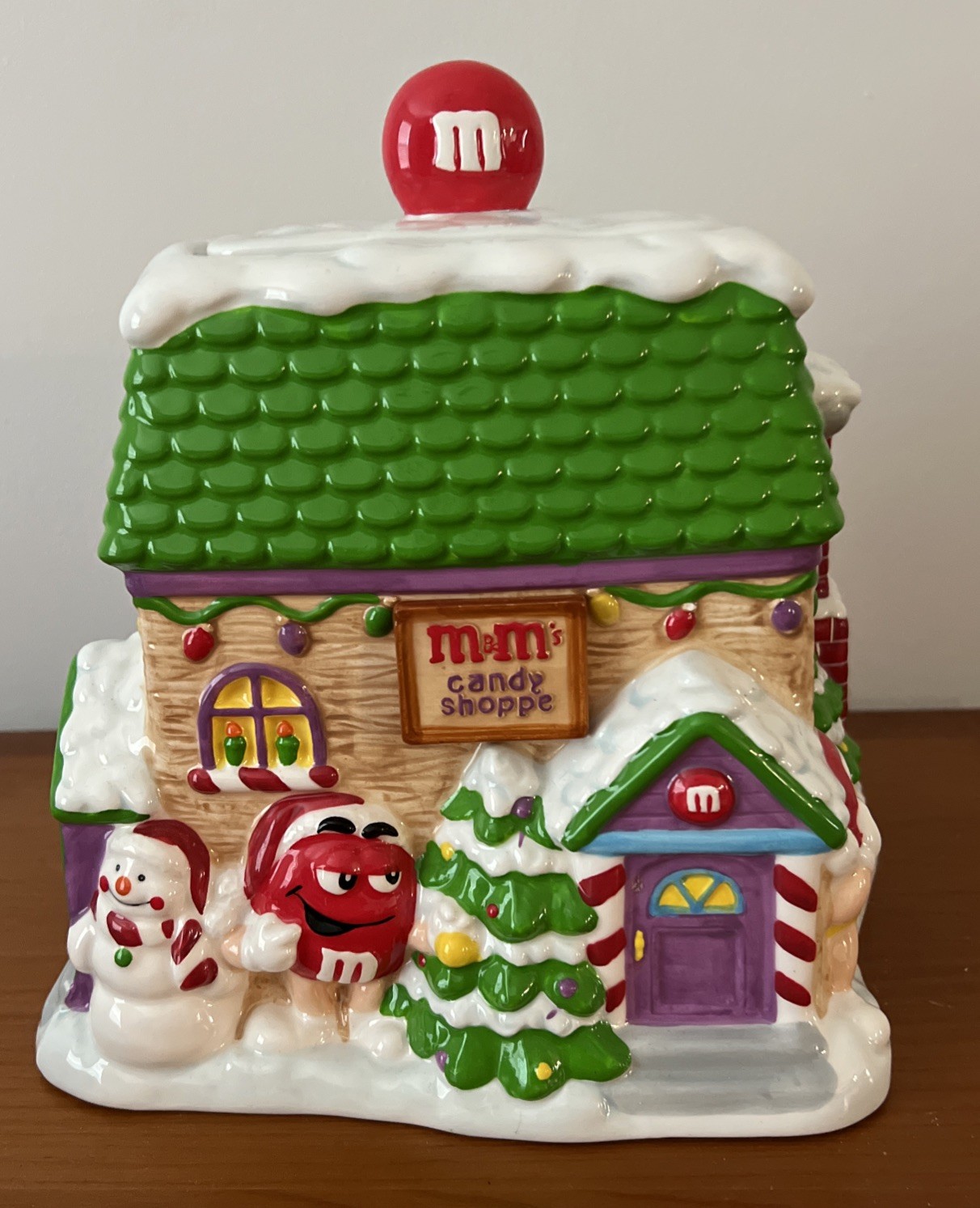 M&M Christmas Candy Shoppe Ceramic Candy Jar By Galerie