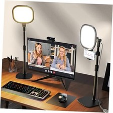 2Pcs Desktop Video Conference Lighting for Zoom Meeting, Computer, 2Pack