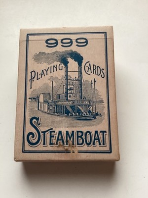 Vintage 999 STEAMBOAT Playing Cards. *SEALED TAX STAMP * (NOS) | eBay