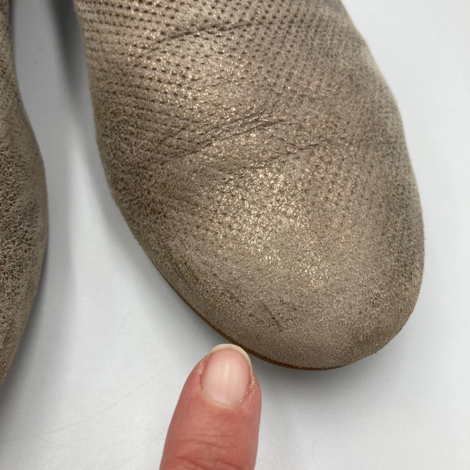 Paul Green Anika Metálico Puntera Almendra Cuero Planos Para Mujer Talla UK 4.5 (Se Adapta a EE. UU. 7) Foto 4 de 4