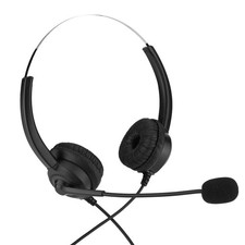 . Call Center Headset With Mic 2.5/3.5mm Plug Telephone Voice Headpho