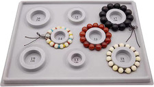 Bead Design Board,Diy Jewelry Production Tray,Flocked Bead Board Bracelet Beadin
