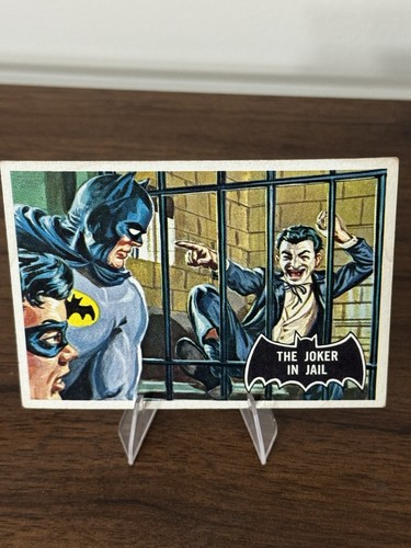 1966 Topps Batman Black Bat #13 The Joker in Jail — TAG (grade unconfirmed)