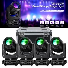230W Zoom Beam Moving Head Stage Lights Sharpy DMX Strobe Party Disco with Case
