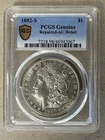 1892-S MORGAN SILVER DOLLAR PCGS REPAIRED AU DETAILS