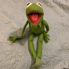 Muppets Vintage 1976 Fisher Price 850 Kermit the Frog 18  Stuffed Jim Henson