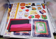 LOT OF  SCRAPBOOKING, MIXED LOT Photo Corners, Stickers, Creative Memories Book
