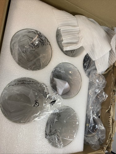 NEW- 39.4" Kitchen Island 5 Lights Clear Glass Pendant Light Fixture Silver - Picture 8 of 11