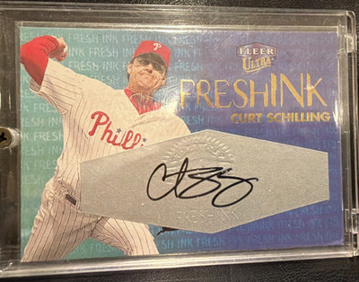 2000 Fleer Ultra Freshink Autograph Curt Schilling Philadelphia Phillies /375