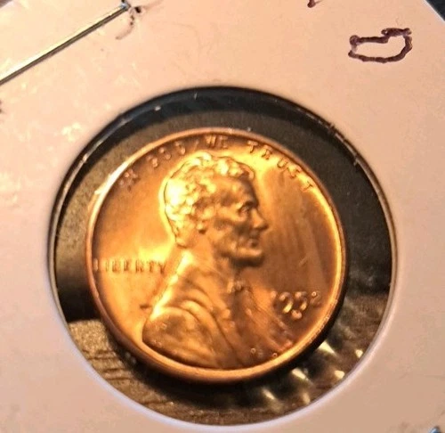 1952 D Lincoln Wheat Cent. Brilliant Red Uncirculated