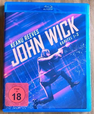 John Wick - Kapitel 1-3 Trilogy  - Blu-ray Set, Action Thriller FSK 18 | Deutsch