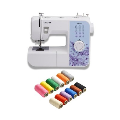 Brother XM2701 27-Stitch Sewing Machine Built-In Needle Threader Bundle
