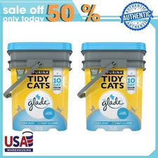 Purina Tidy Cats Clumping Cat Litter, Glade Clear Springs Multi Cat Litter, 35lb