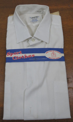 VTG Arrow Sanforized Decton Batiste Sport Shirt Big Man Size 16 White NWT USA
