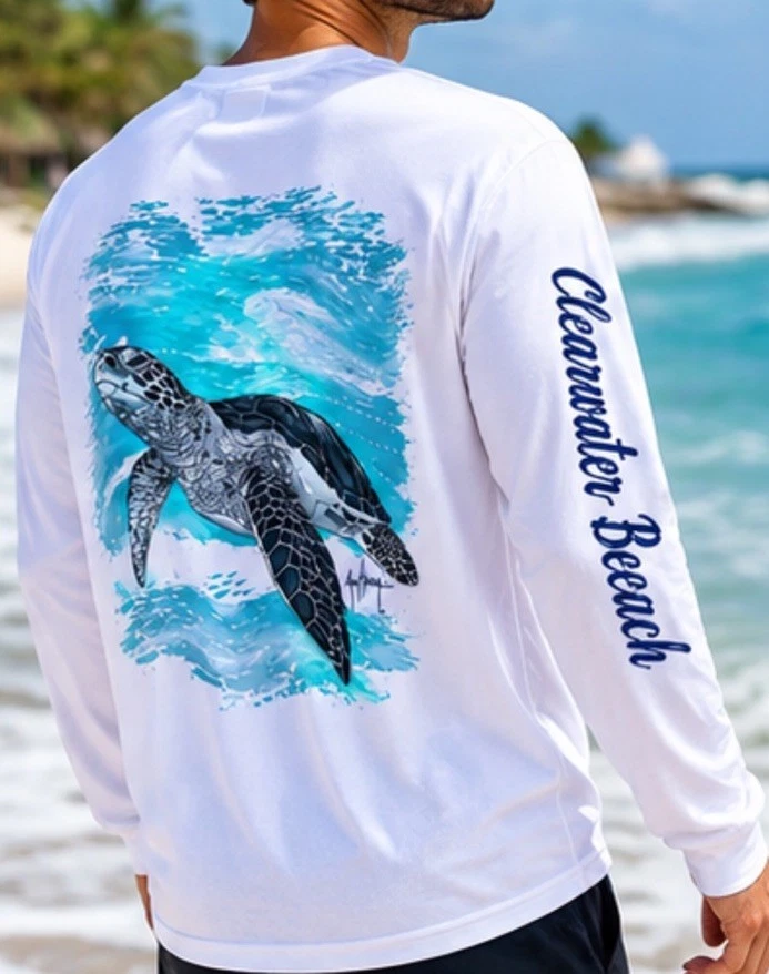 Camisa de pesca, microfibra de rendimiento, protección solar UPF, S a XL...F3.A