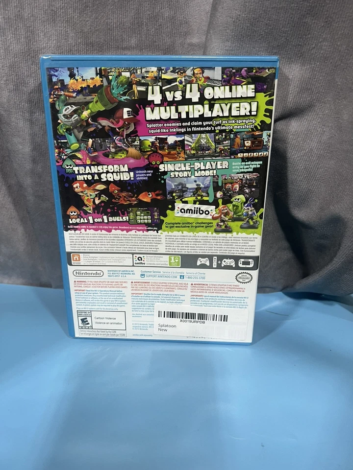 Splatoon (Nintendo Wii U, 2015) - Brand New Factory Sealed - Image 2 of 2