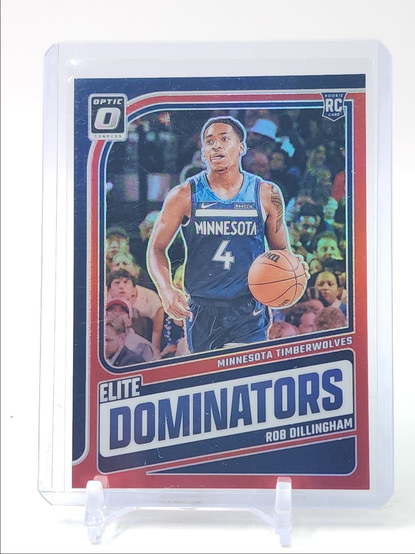 ROB DILLINGHAM 2024-25 OPTIC ELITE DOMINATORS ROOKIE RED RC 01/99 Q1456