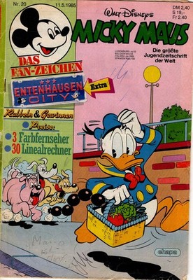 Micky Maus Heft Nr. 20  1985 Walt Disney Egmont Ehapa Verlag GmbH