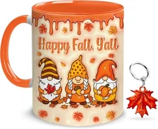 Hyturtle Fall Gnome Coffee Mug 11oz – Autumn With Maple 11 Oz, 