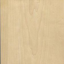 24 In. X 96 In. White Maple Real Wood Veneer with 10 Mil Paperback