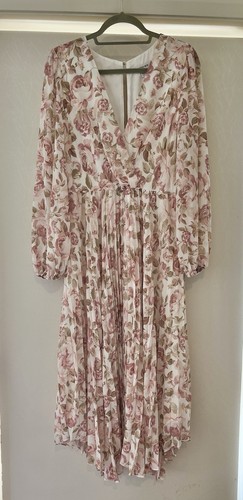 Forever New Floral Pleat Maxi Dress Size 14