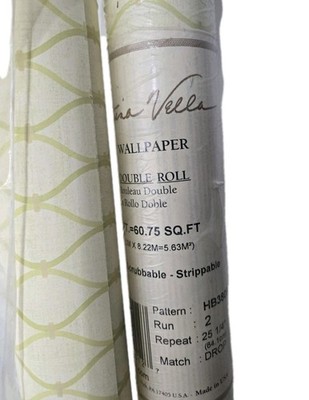 Antonina Vella Wallpaper Vintage Ribbon Harlequin Pattern: HB3802 2 Double Rolls