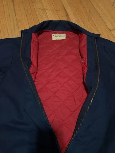 Vintage Universal Overall M&M Mars Work Jacket Mens Medium Navy Talon Zip Union image 12