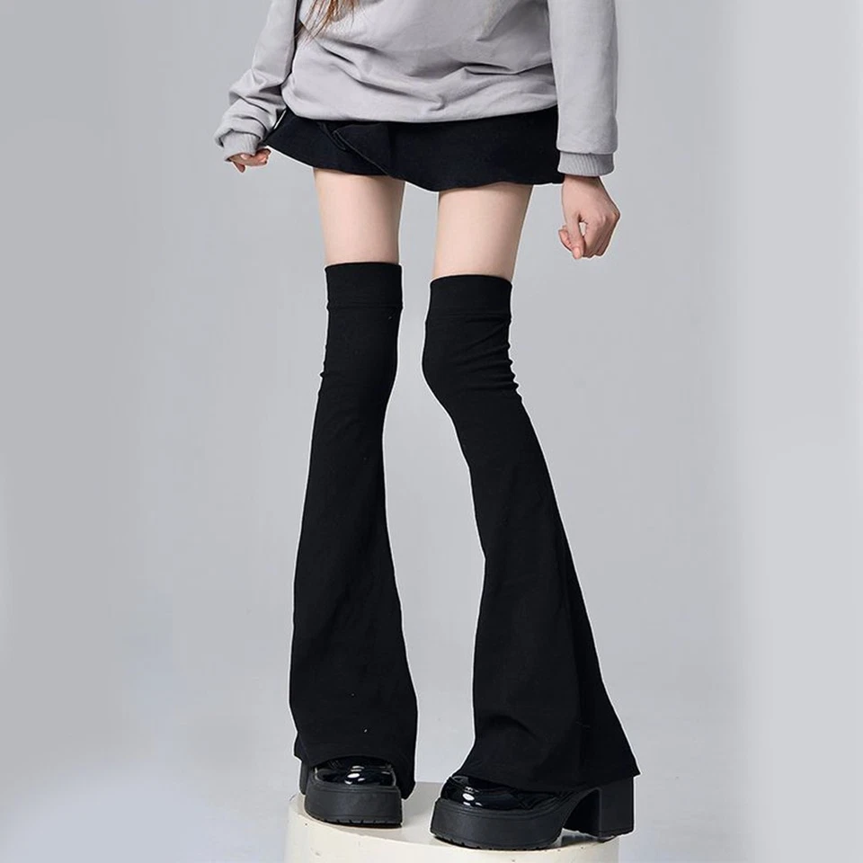 Calcetines hasta la rodilla Medias para piernas Accesorios sexy Sobre la rodilla Puños en forma de cuerno Picantes Foto 3 de 4