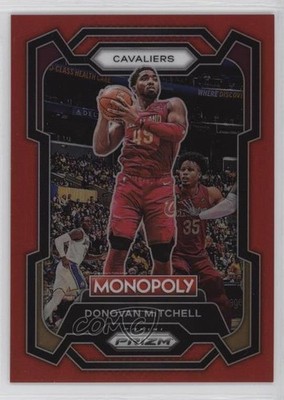 2023-24 Panini Prizm Monopoly Red Prizm 78/99 Donovan Mitchell #19 0us8