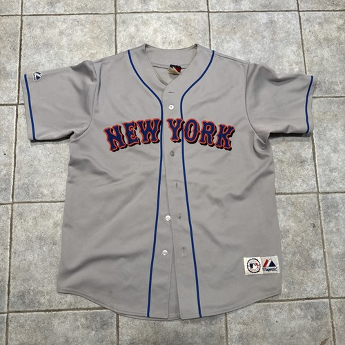 Vintage Majestic New York Mets Grey Jersey