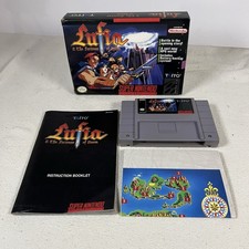 Lufia and Fortress of Doom Super Nintendo SNES Complete In Box CIB w/ Map 