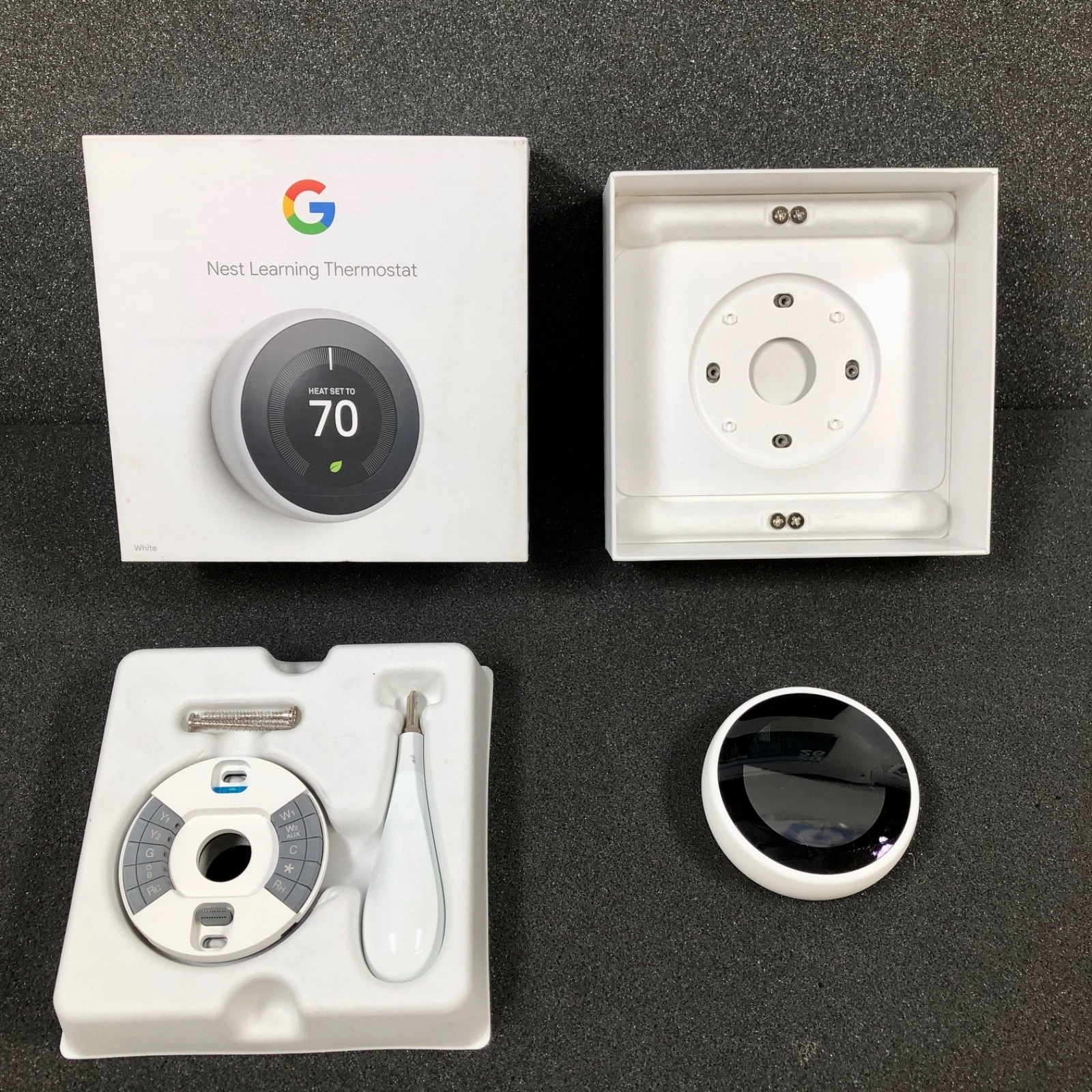 Google Nest 3rd Gen Smart Learning Thermostat White (T3017US)