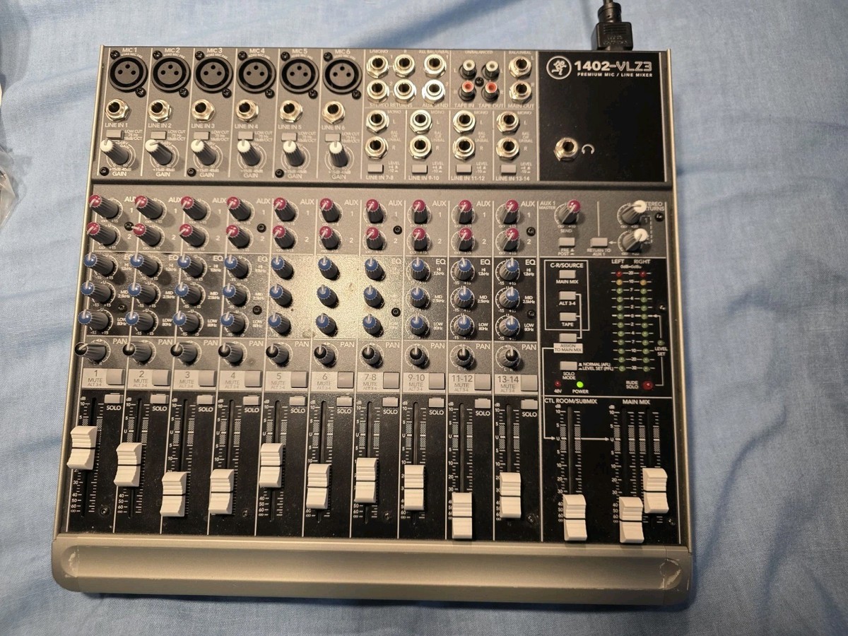 Mackie 1402-VLZ3 14-Channel Premium Mic / Line Compact Mixer | eBay