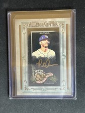 2022 Topps Allen & Ginter X Pete Alonso Silver Frame Gold Ink Autographs #/5