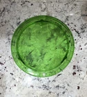 Jeanette Sunflower Green Depression Glass 10 Inch Footed Cake Plate