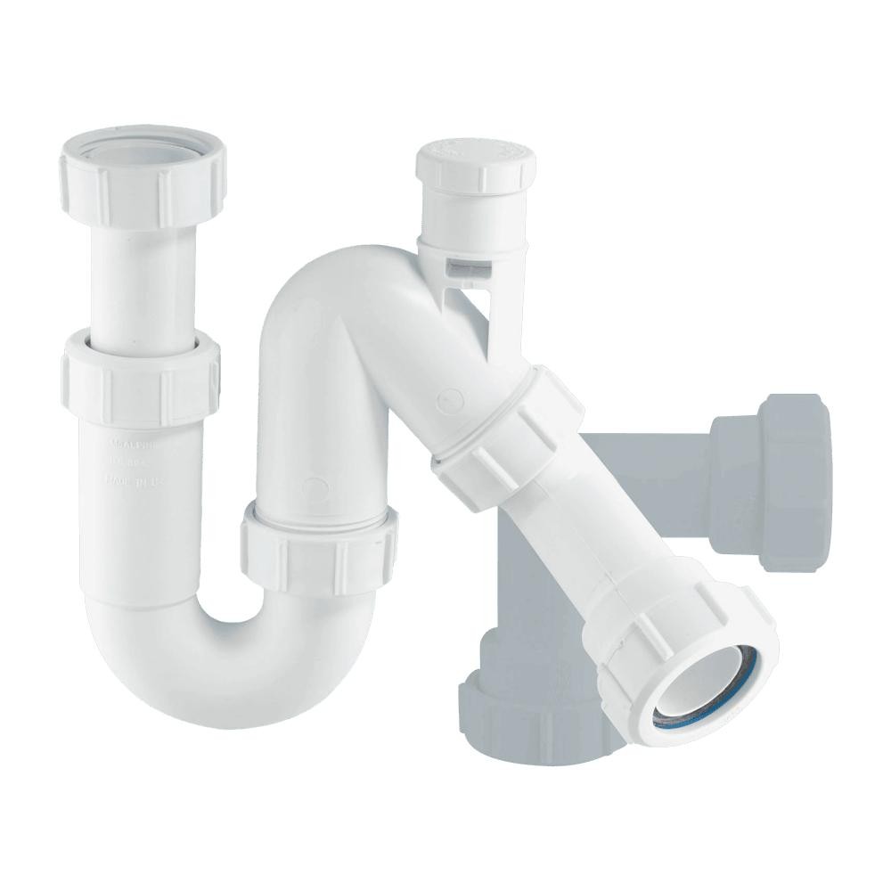 McAlpine TP10V 75mm Tubular Swivel AntiSyphon All One Trap 1.25"" Multifit Outlet