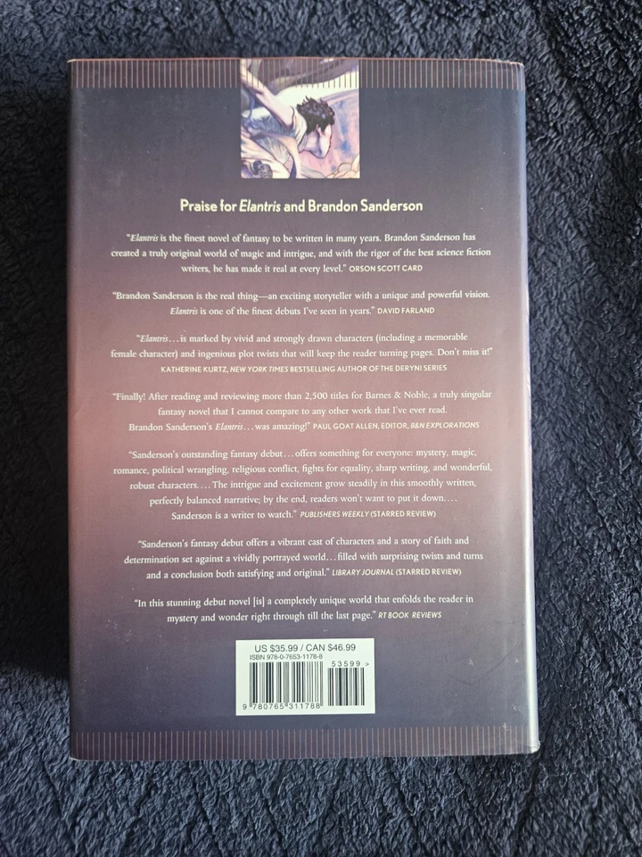 Mistborn : The Final Empire by Brandon Sanderson (2006, Hardcover) Foto 4 de 4