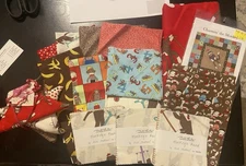 Charming’ The Monkey Quilt Kit 45 X 45 With Extra Fabric By Moda