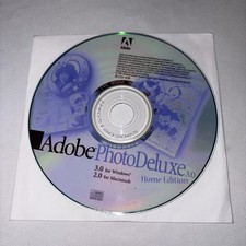 Vintage 1998 Adobe Photo Deluxe Home Edition 3.0 for Windows  2.0 for Mac