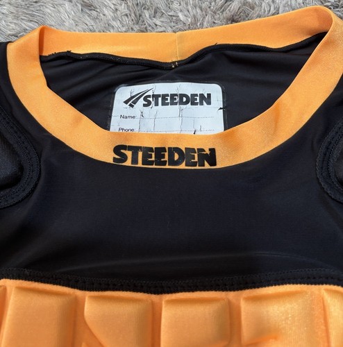 Steeden Super Lite Rugby Shoulder Guard Pads Armour Shirt Black Mens Size L VGC - Picture 5 of 11