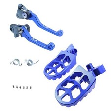 Motrcycle CNC Aluminum Footpeg Foot Pegs Brake Clutch lever YZ125 YZ250 15-21