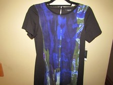 VERA WANG "SIMPLY VERA" Dark Rise AUTUMN ROMANCE Short Sleeve SMALL Dress